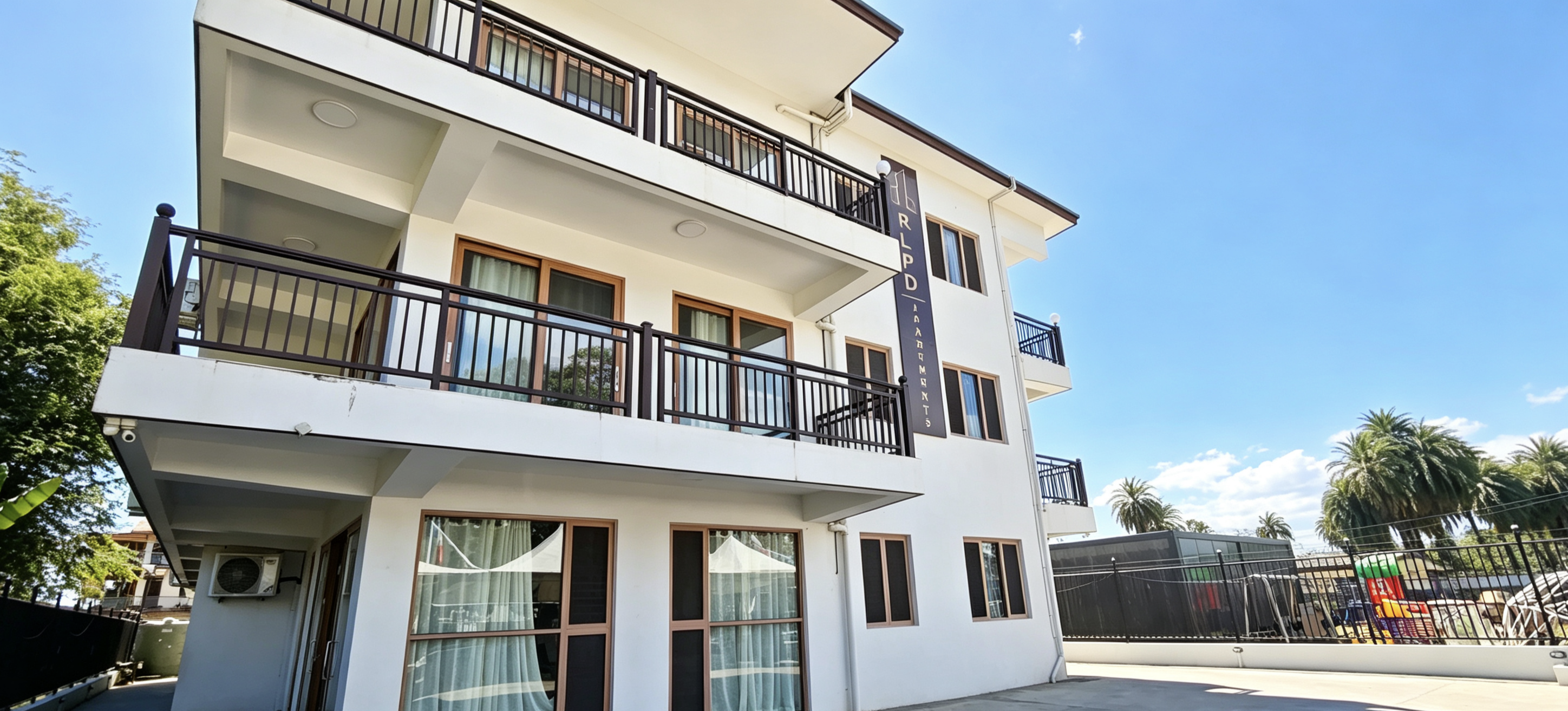 Real exterior of Alice Apartments in Nadi
